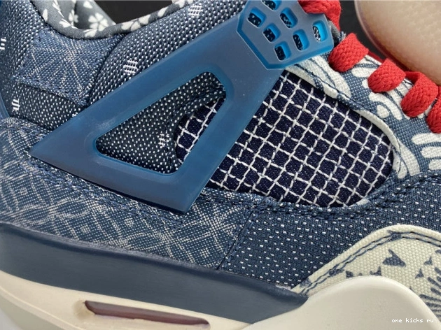 Chep Onekick Sashiko Jordan Retro 4 Air CW0898-400 SE 0805
